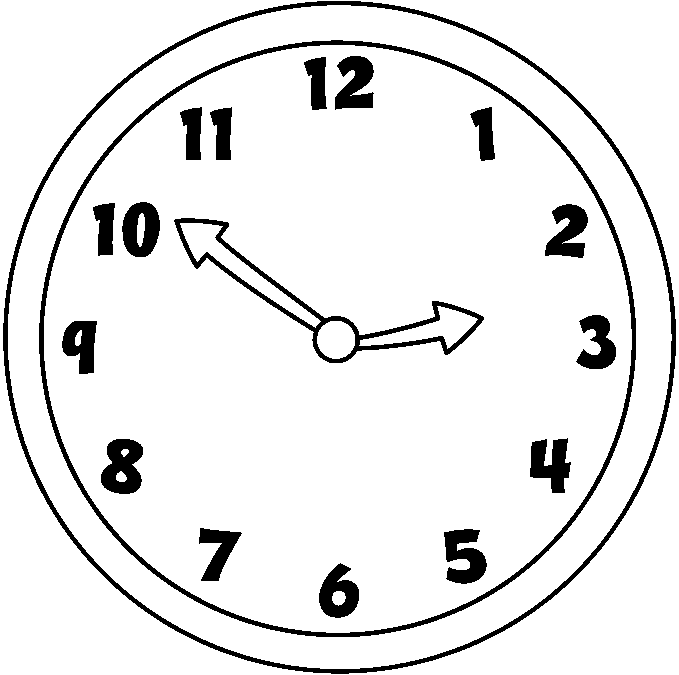 clock clipart white