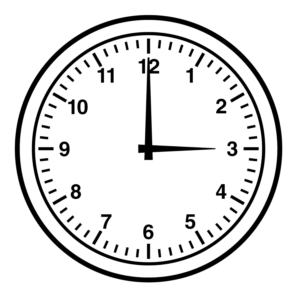 Clock clipart black and white Inspirational