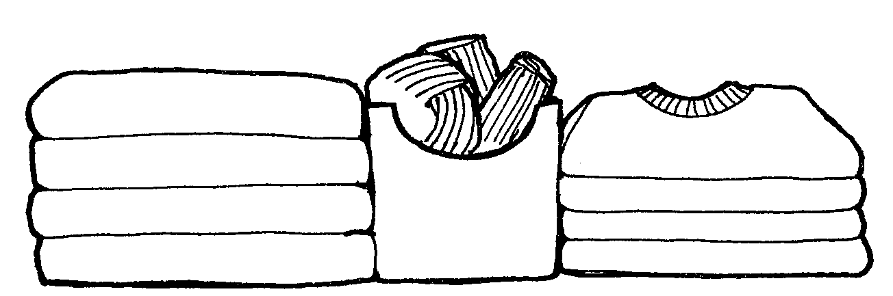 Folded Clothes Clipart. 