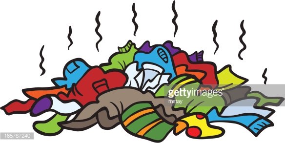 Pile Of Dirty Clothes Clipart Image