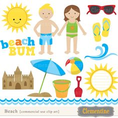 Sunny day clothing clipart