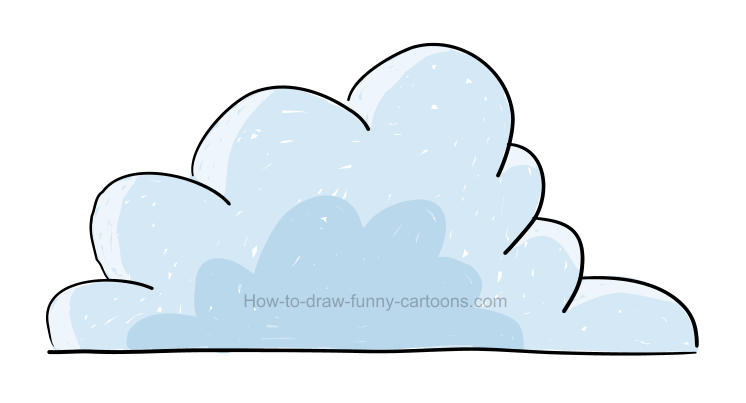 How draw cloud.