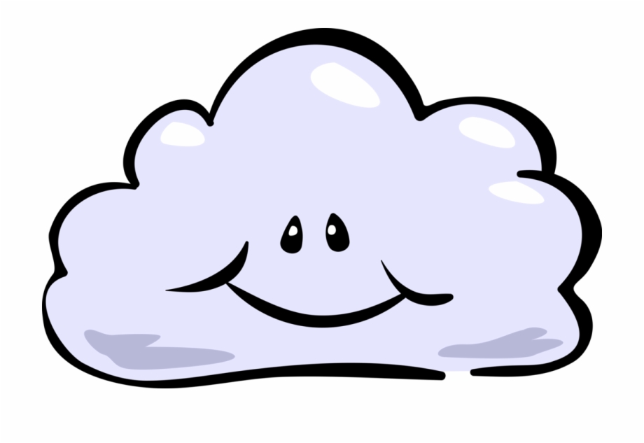 Vector Illustration Of Weather Forecast Happy Cloud Free PNG