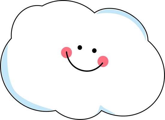 Happy cloud clipart.