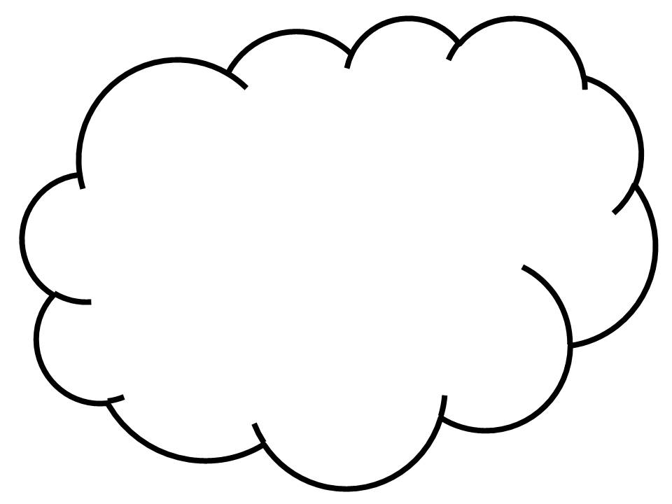 Cloud clipart outline.