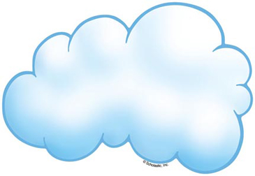 Puffy cloud printable.