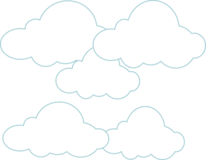 Simple Clouds Clip Art at Clker