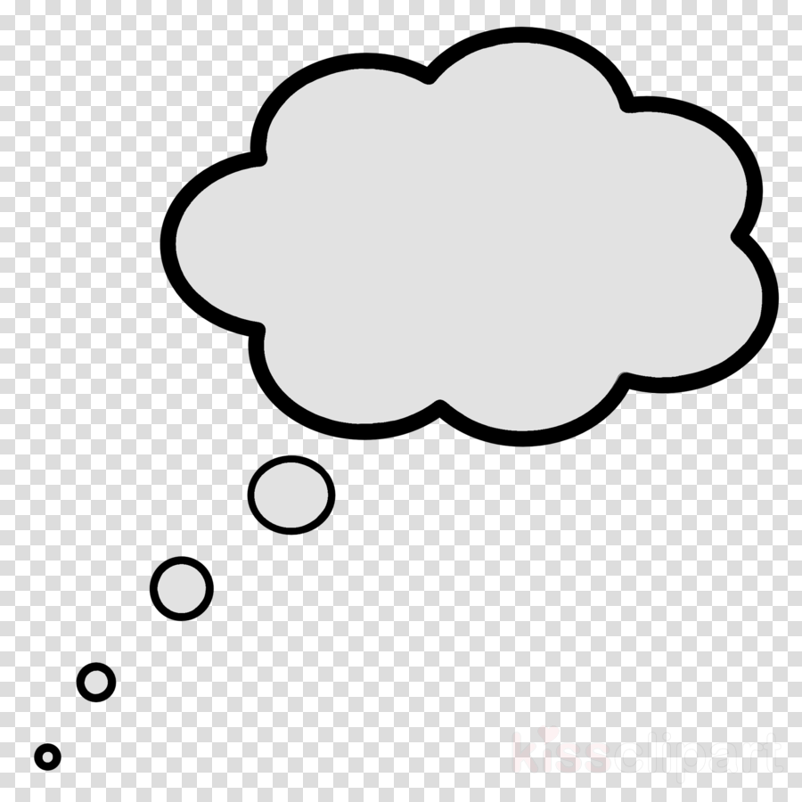 Thought cloud clipart.