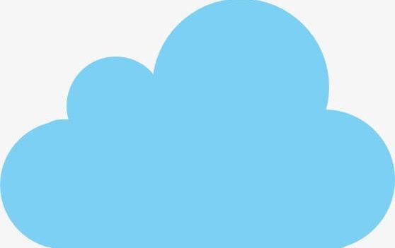 Blue clouds png.