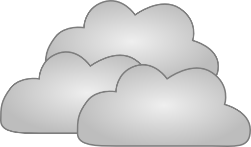 Gray cloud clipart