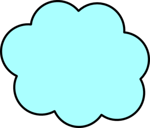 Light blue cloud.