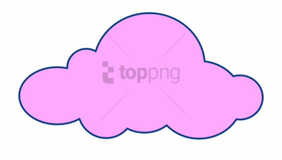 clouds clipart pink