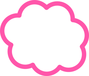 Pink Cloud Clip Art at Clker