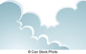 Puffy clouds Stock Illustrations