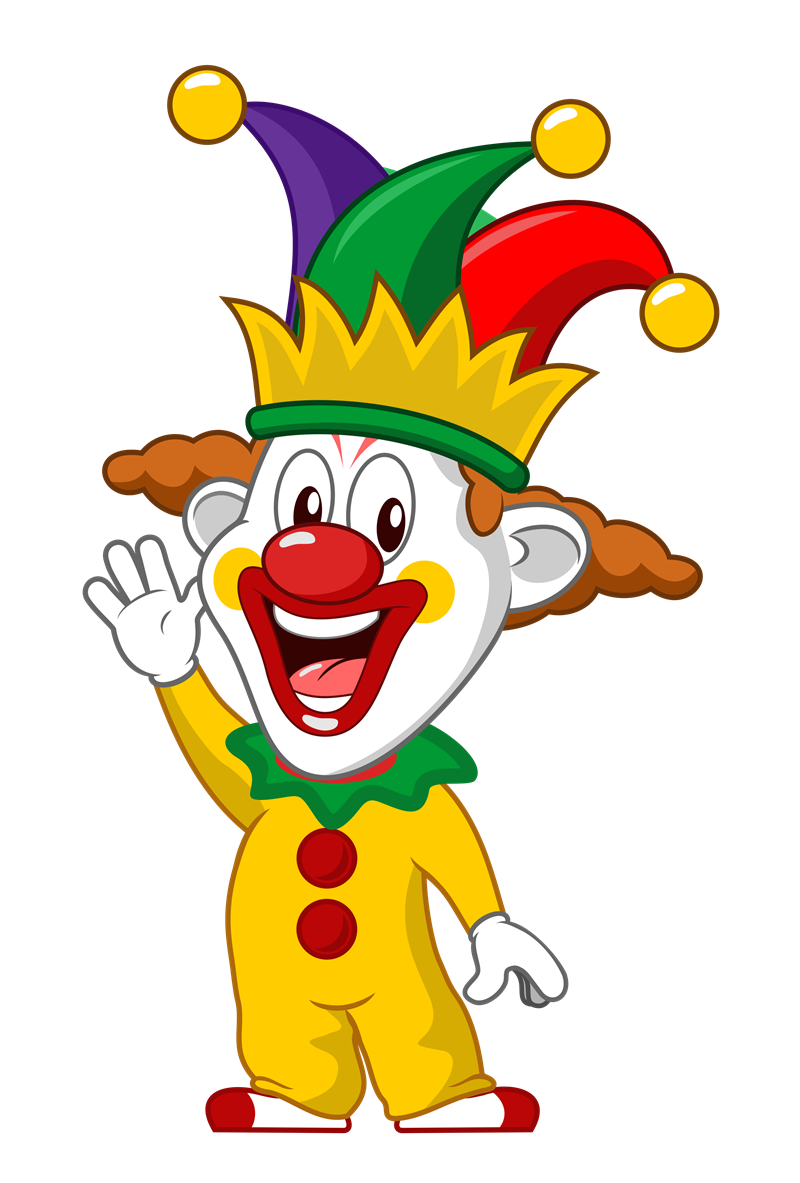 Animated clown pictures.