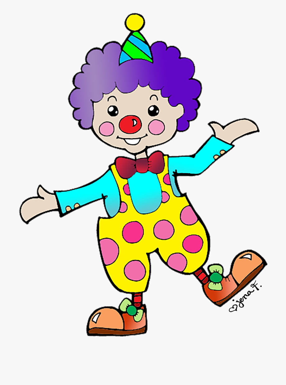 Carnival clown clipart.