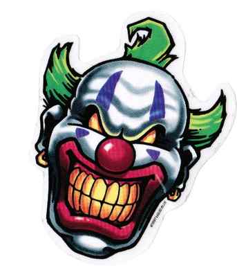 Wicked clowns decal.
