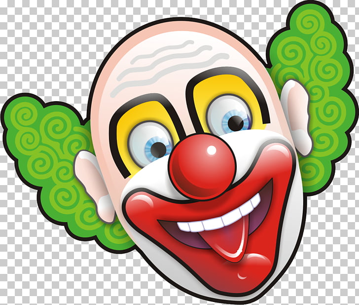 Joker Evil clown Face , clown, clown PNG clipart