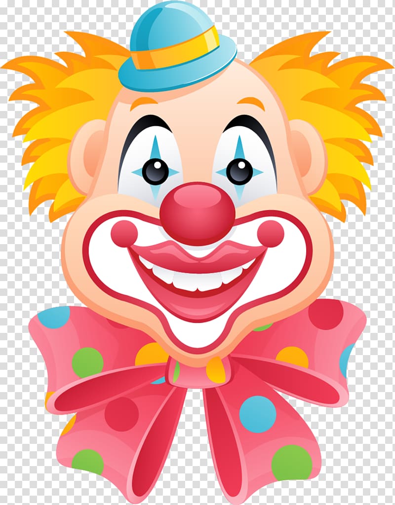 Happy clown illustration.
