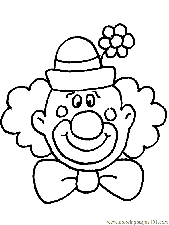 Clown coloring pages.
