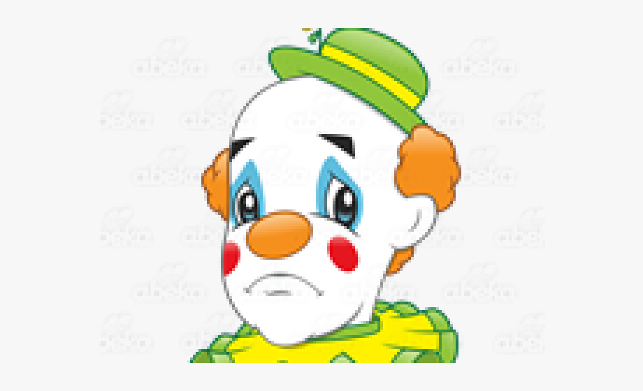 Clown clipart sad.