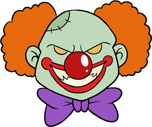How To Draw Scary Clown