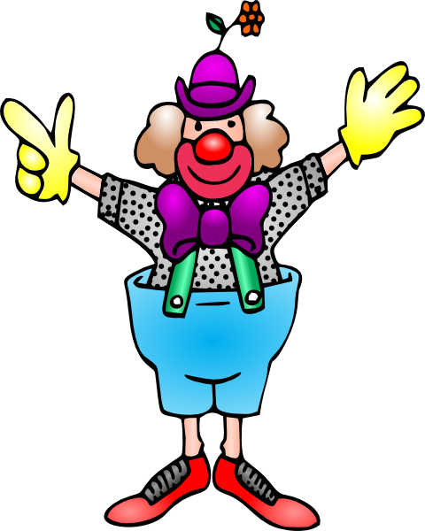Clown clip art at vector clip art free