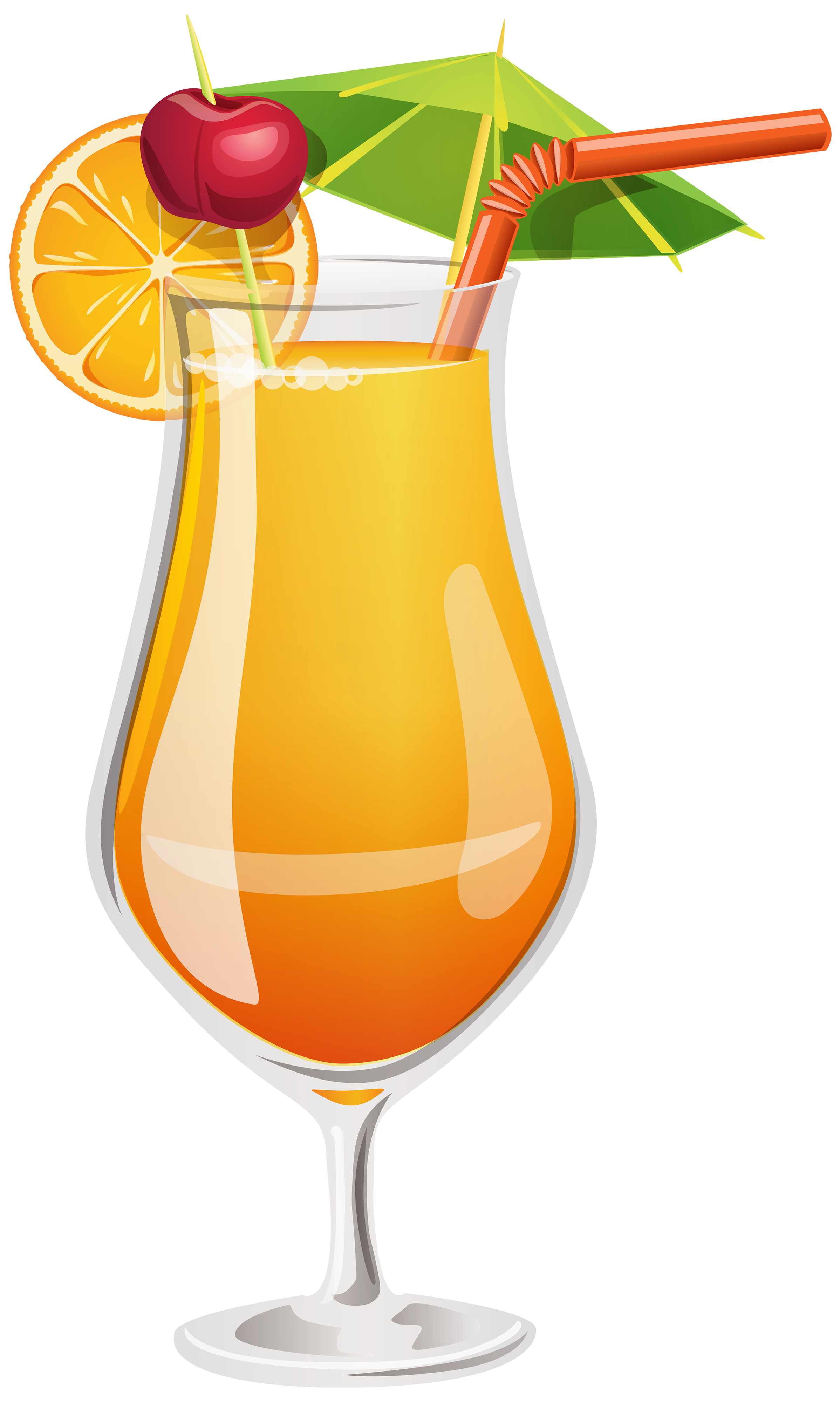 Orange cocktail png.