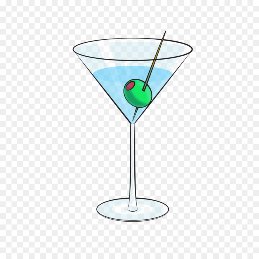 cocktail clipart blue
