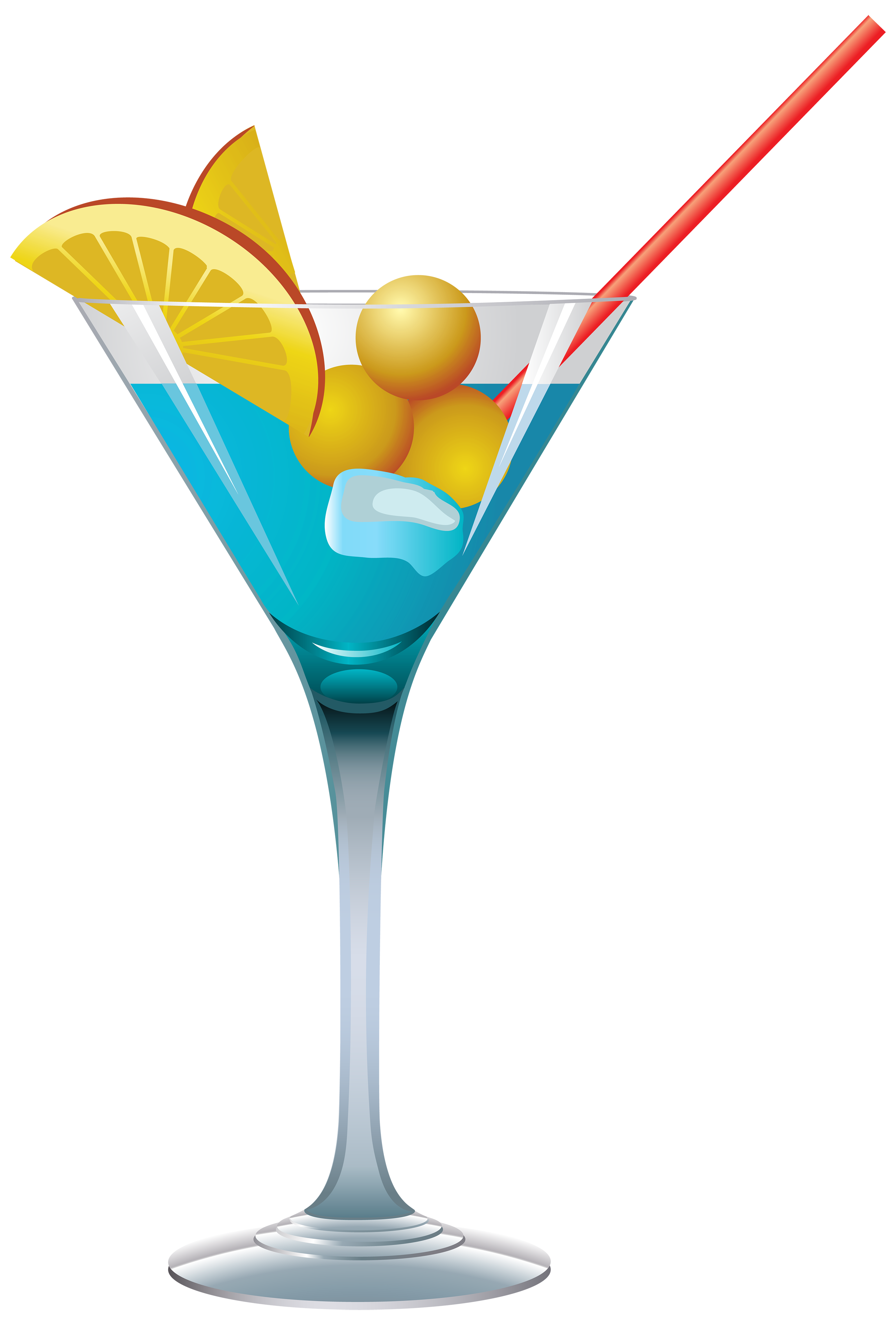 Blue cocktail png.