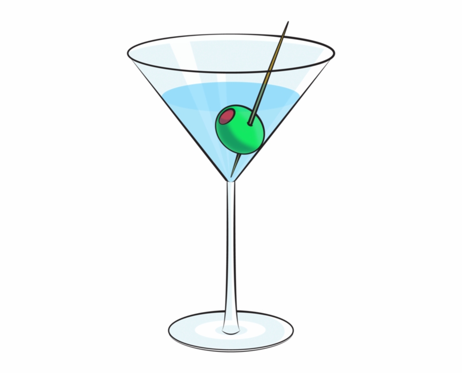 Cocktail vector cartoon.