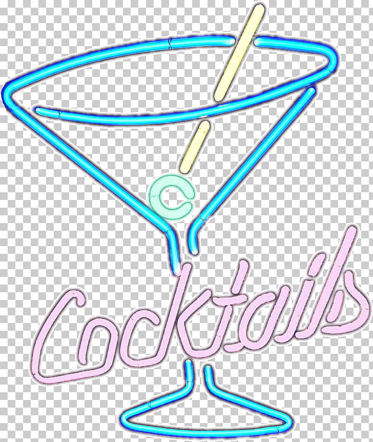 Cocktail Martini Light Neon sign, NEON, cocktails neon light