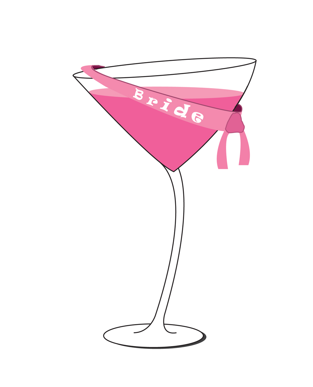 Free pink cocktail.