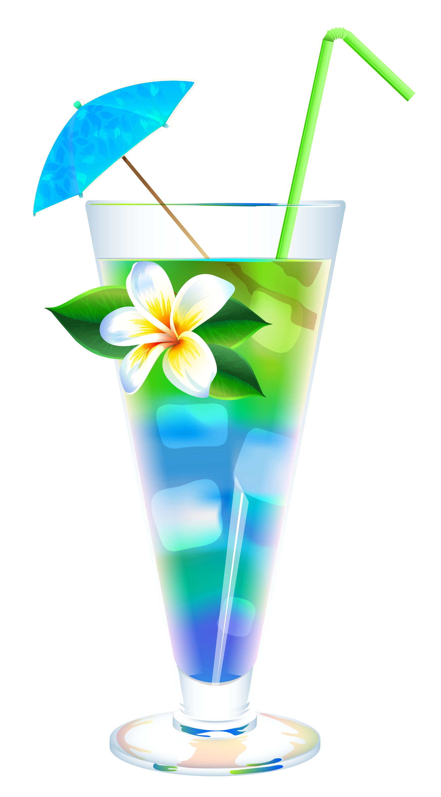 Exotic summer cocktail.