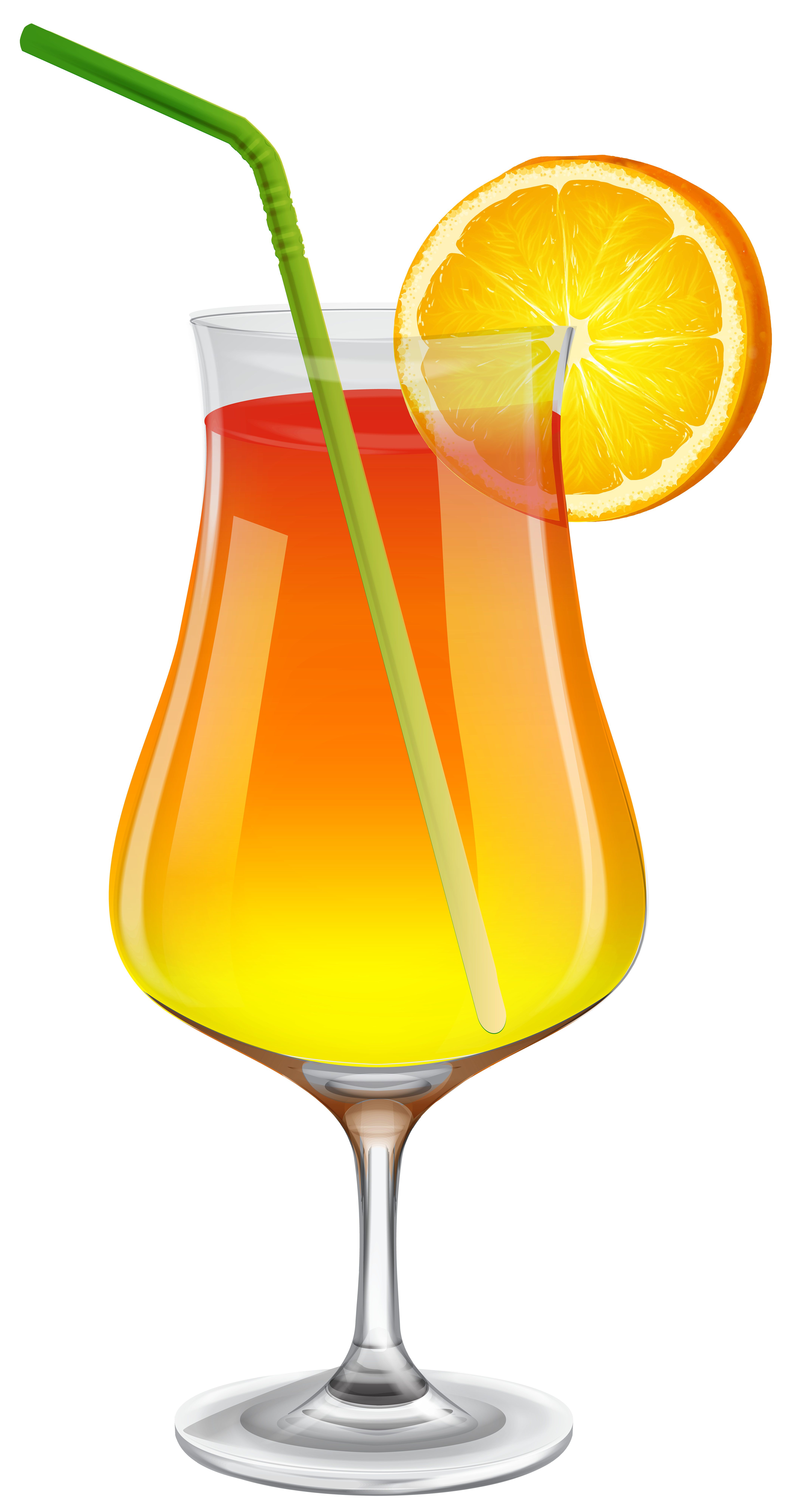 Summer cocktail transparent.