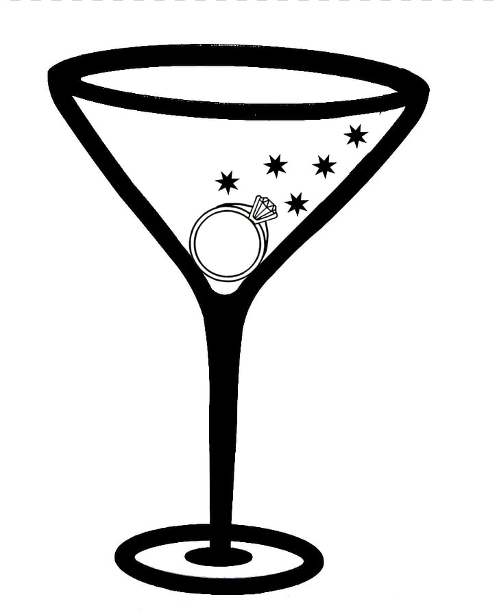 Martini Margarita Cocktail glass , Bachelorette Party PNG