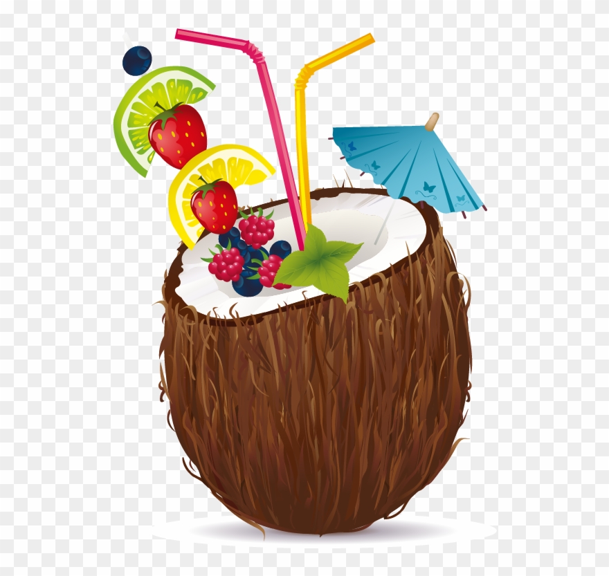 Juice cocktail coconut.