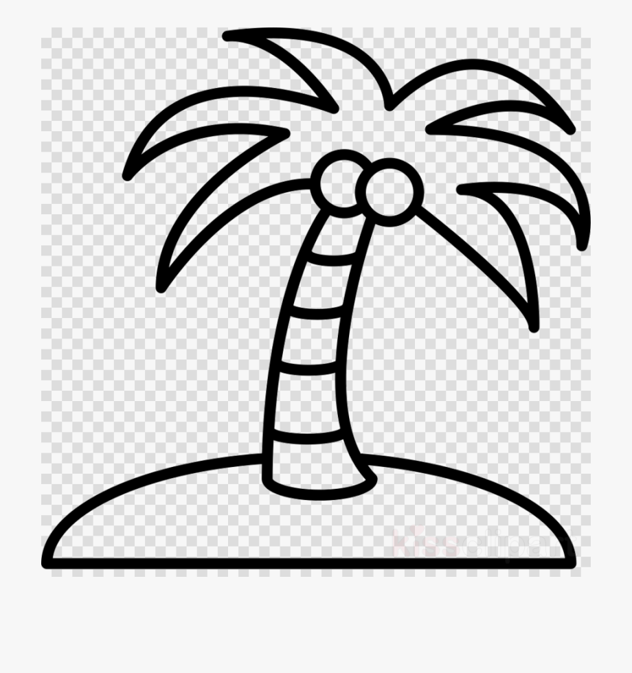 Coconut Tree Clipart Outline