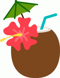 coconut clipart summer