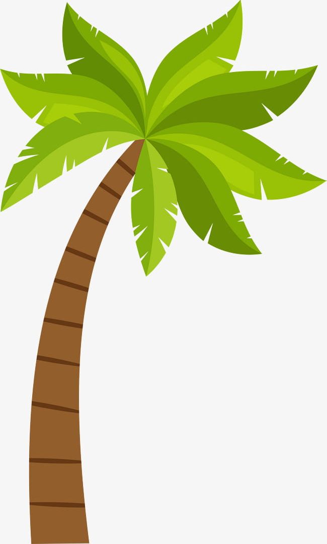Cartoon Coconut Tree Pattern PNG, Clipart, Cartoon Clipart