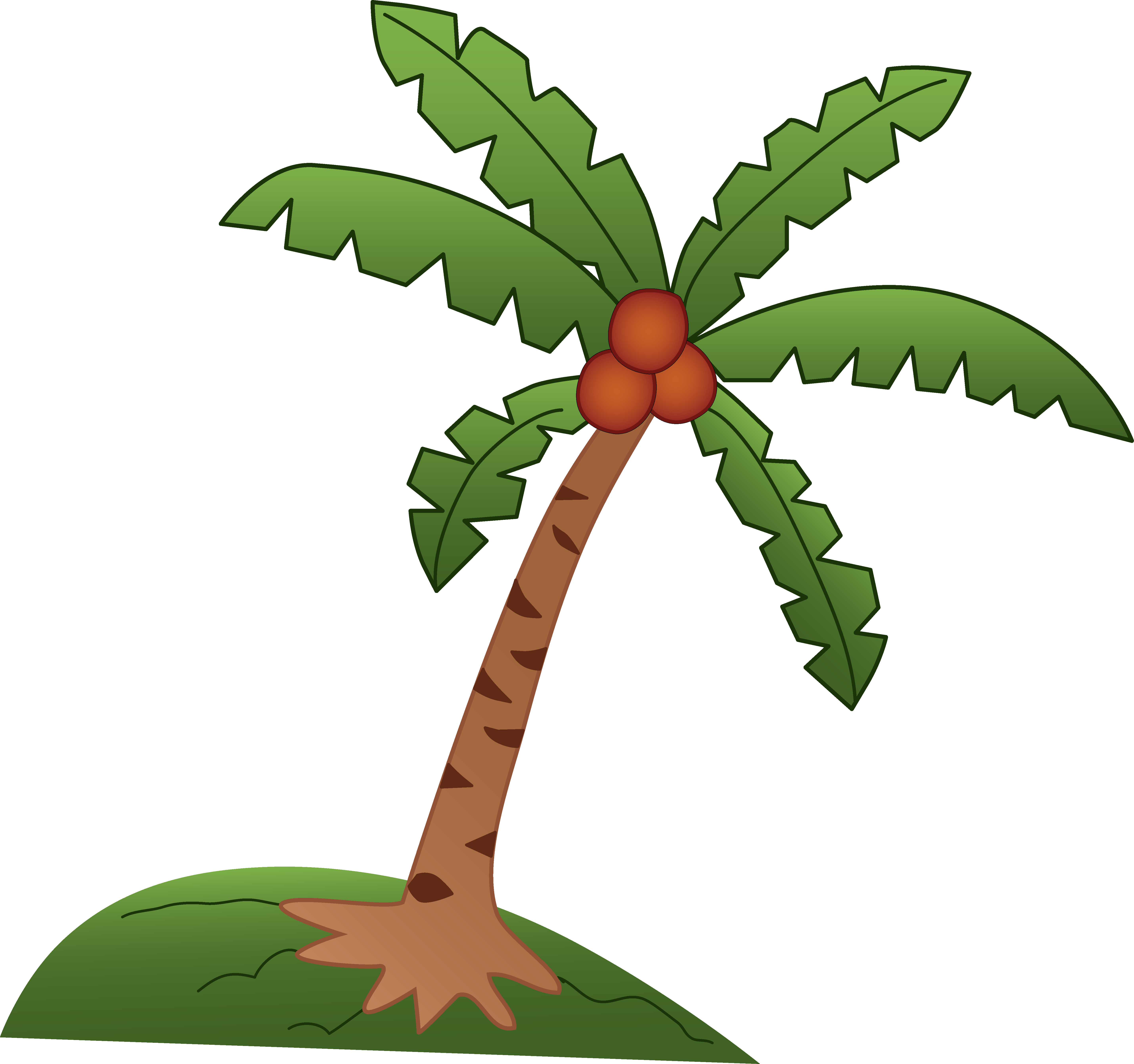 Coconut tree design.