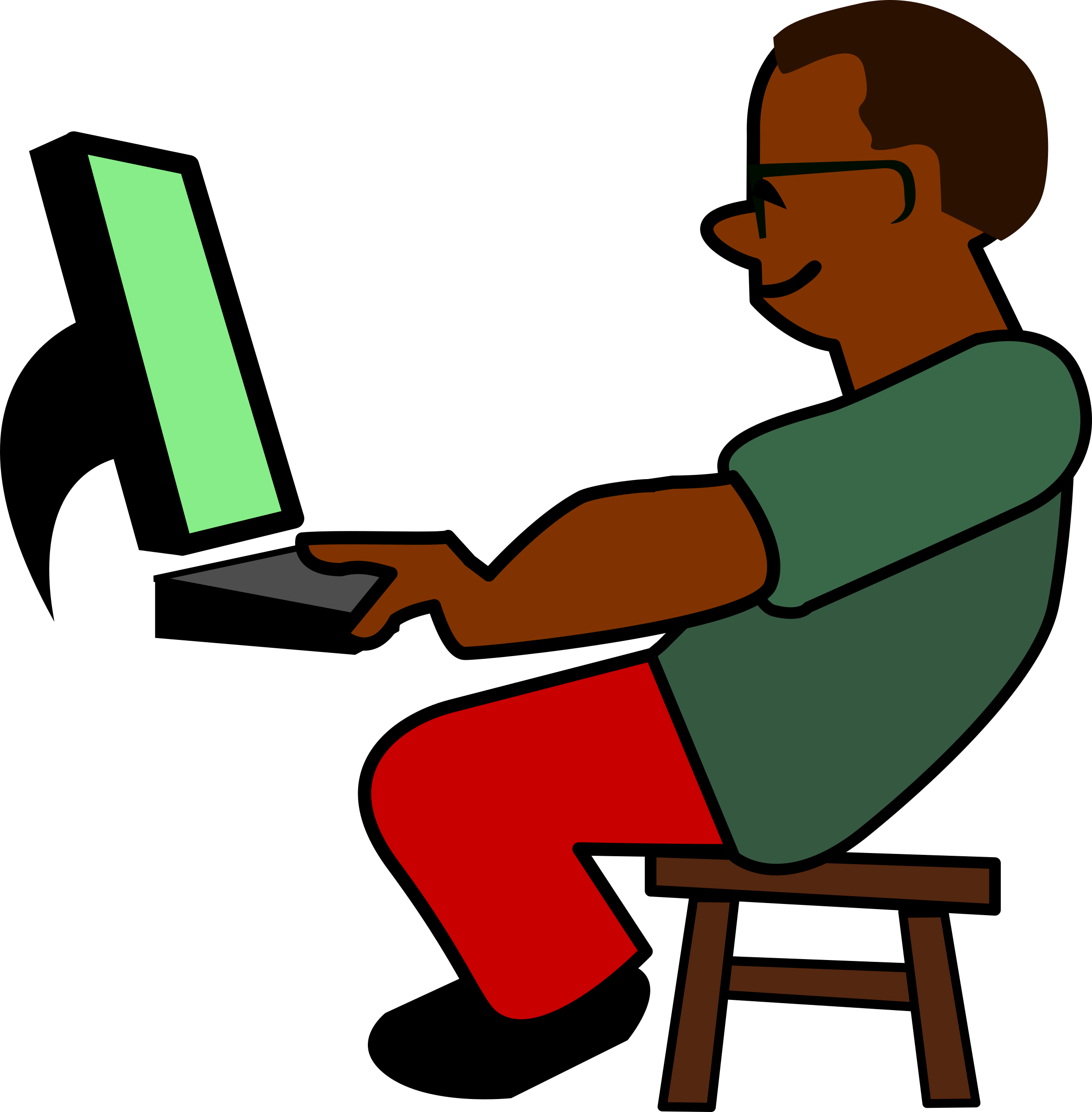 coding clipart guy
