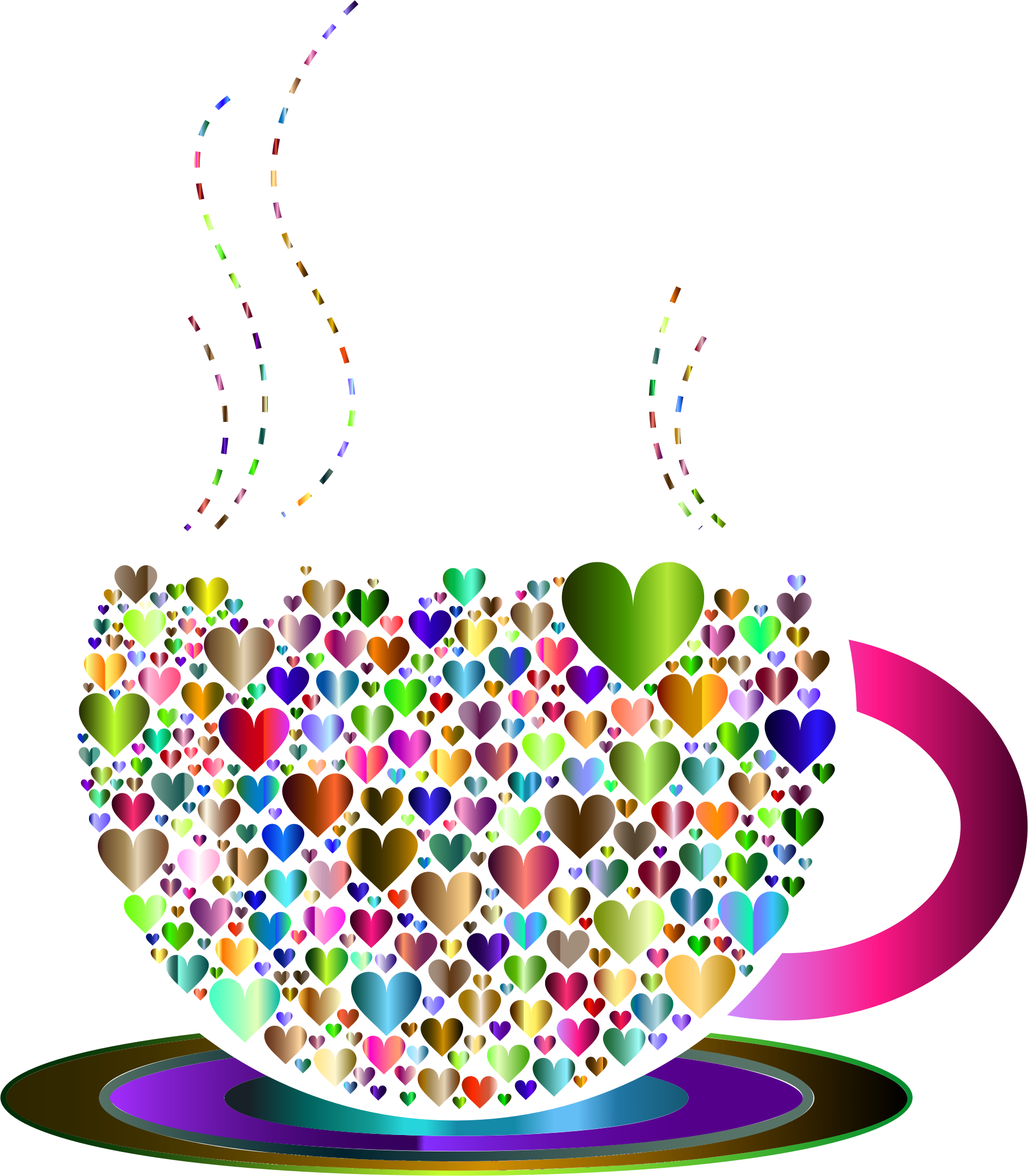 Coffee clipart heart, Coffee heart Transparent FREE for
