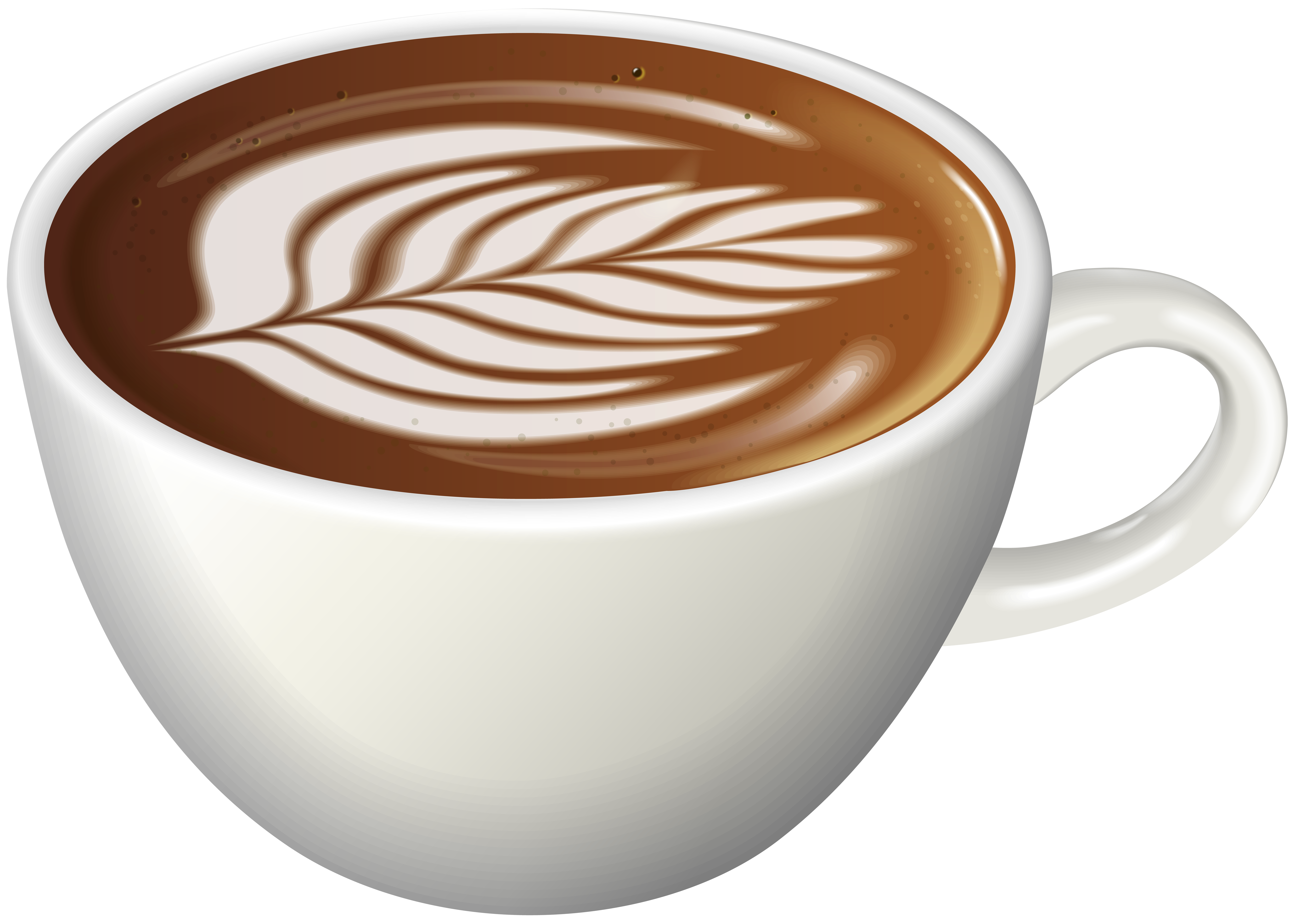 Coffee latte art.