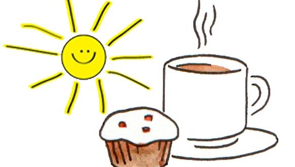 Coffee morning clipart.