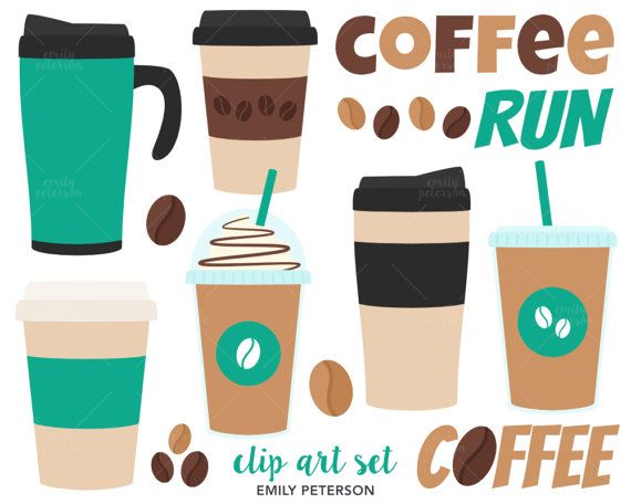 Coffee Clip Art, Travel Mug Clipart, Coffee Addict Clip Art