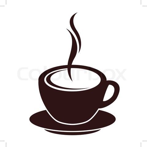 Cartoon images of coffee cup