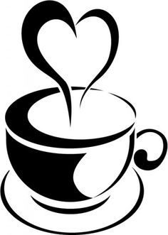 Coffee Cups Clipart Heart coffee cup clip art printables