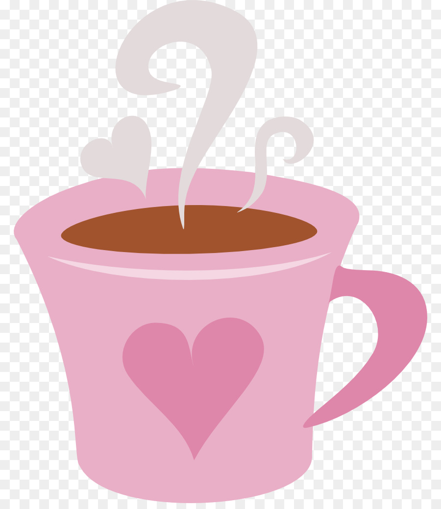 coffee cup clipart pink