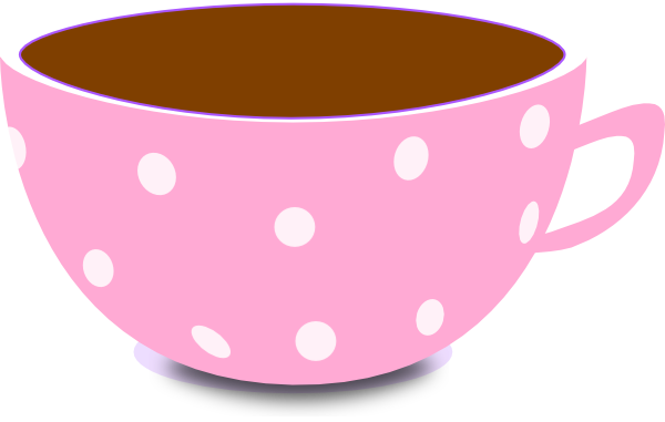 Pink Tea Cup Clip Art at Clker